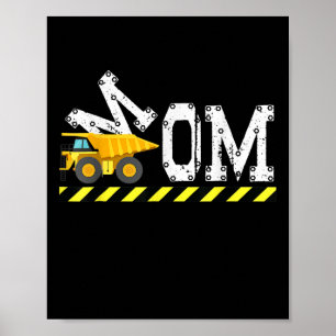 Happy Mothers Day Cute Construction Kids For Mum M Poster