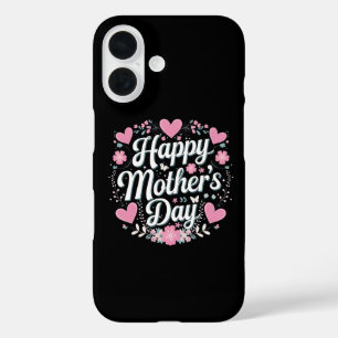 Happy Mother's Day Cute Floral Mum Grandma iPhone 16 Case