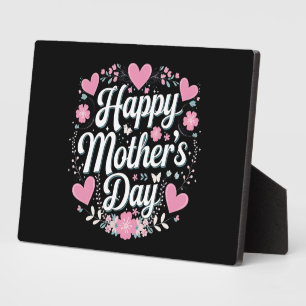 Happy Mother's Day Cute Floral Mum Grandma Plaque
