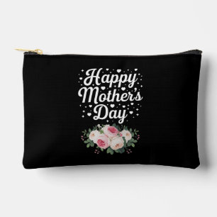 Happy Mother's Day Cute Floral Mum Grandma Wife Accessory Pouch