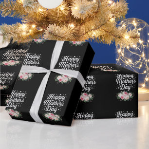 Happy Mother's Day Cute Floral Mum Grandma Wife Wrapping Paper