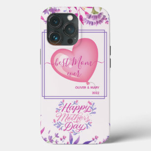 Happy Mother's Day cute watercolor bright floral iPhone 13 Pro Case