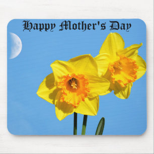 Happy Mother's Day Daffodils Gold Medal flowers  Mouse Pad