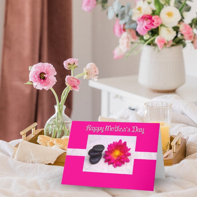 Happy Mother's Day Dahlia And Zen Rocks Cards (Creator Uploaded)