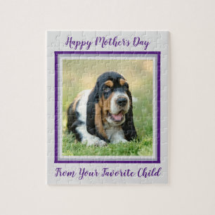 Happy Mothers Day Dog - Cut Favourite Pet Photo Jigsaw Puzzle