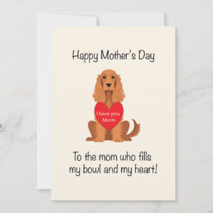 Happy Mother's Day Dog Mom Holiday Card