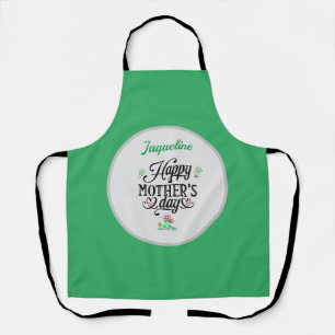 Happy Mother's Day Elegant Frogs Personalised Apron