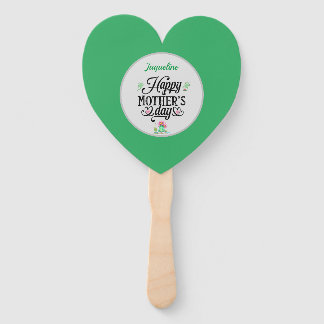 Happy Mother's Day Elegant Frogs Personalised Hand Fan