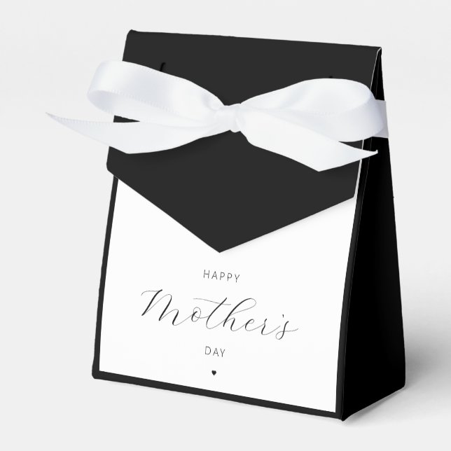 Happy Mother's Day Elegant Script Typography Favour Box (Front Side)