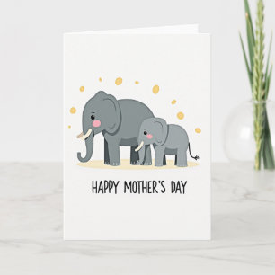 Happy Mothers Day Elephant Card
