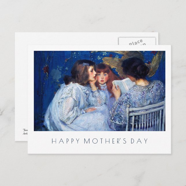 Happy Mother's Day Fine Art Postcard (Front/Back)