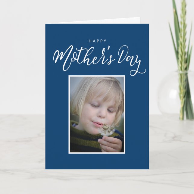 HAPPY MOTHER'S DAY First Mother's Day Add Photo Ca Card (Front)