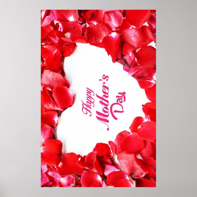 Happy Mother's Day floral bloom Poster (Front)