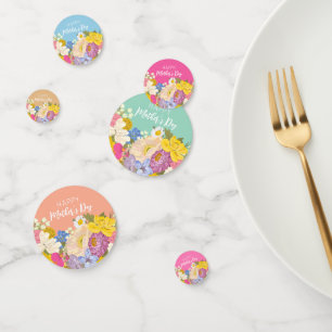 Happy Mother's Day Floral Blooms Confetti