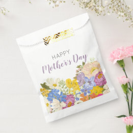 Happy Mother's Day Floral Blooms  Favour Bag