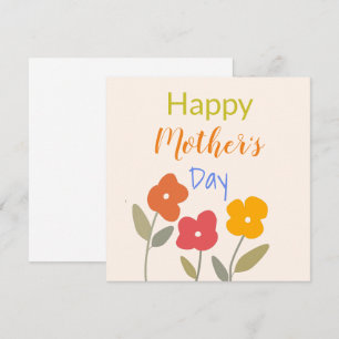 Happy Mother's Day Floral Blooms     Postcard