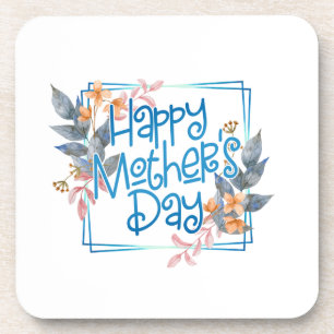 Happy Mother's Day Floral Frame   Coaster
