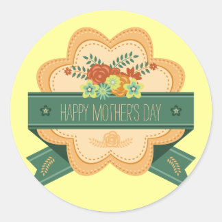 Happy Mother's Day Floral Label