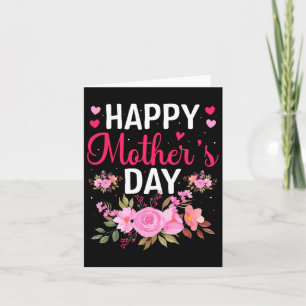 Happy Mothers Day Floral Mummy Grandma Flowers Mam Card