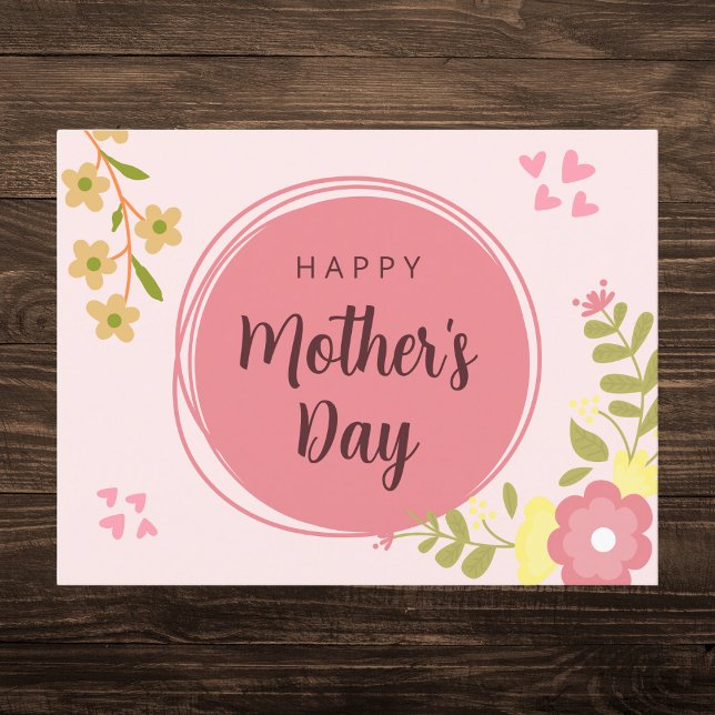 Happy Mother's Day Floral Postcard (Creator Uploaded)