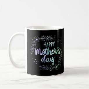 Happy Mother's Day Floral Rainbow Colours Coffee Mug