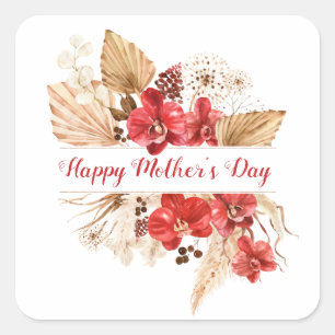 Happy Mother's Day Floral Sticker