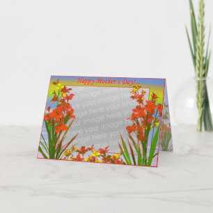 Happy Mother's Day Flowers (photo frame) Card