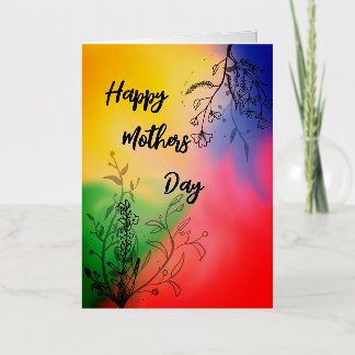 Happy mother's day foil greeting card