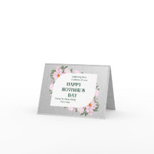 Happy Mother's Day Folded Greeting Card