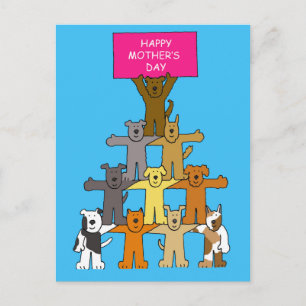 Happy Mother's Day for Dog Lover Postcard