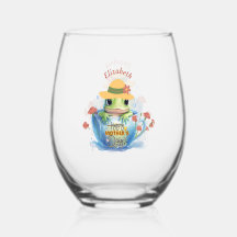 Happy Mother's Day Frog and Hat in a Teacup