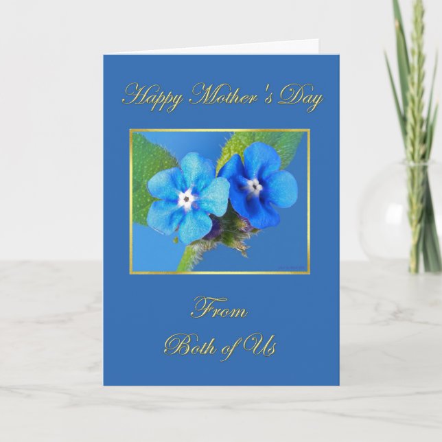Happy Mother's Day from Both of Us Blue Alkanet Card (Front)