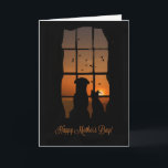 Happy Mother's Day from Dog and Cat Card<br><div class="desc">Not all kids have two legs! This is a fun Happy Mother's Day from the fur babies.</div>