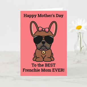 Happy Mother's Day from Dog Red Fawn Frenchie Card