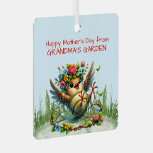 Happy Mothers Day from GRANDMA'S GARDEN Funny Bird