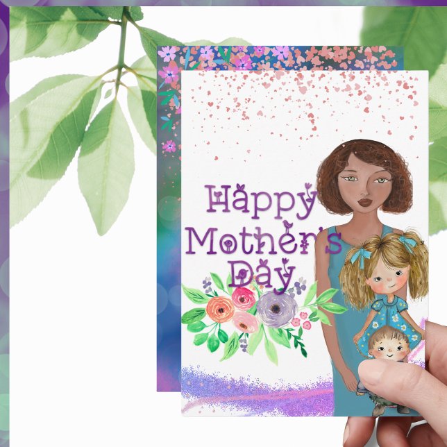 HAPPY MOTHER'S DAY from kids Holiday Card ( HAPPY MOTHER'S DAY from kids Holiday Card)