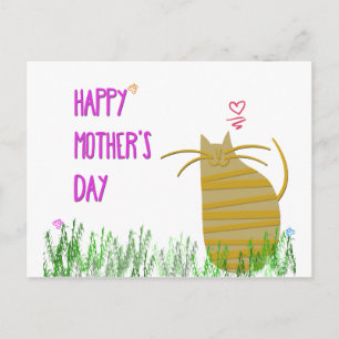 Happy Mother's Day From the Cat Postcard