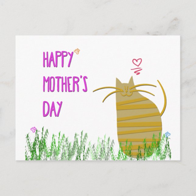 Happy Mother's Day | From the Cat Postcard (Front)
