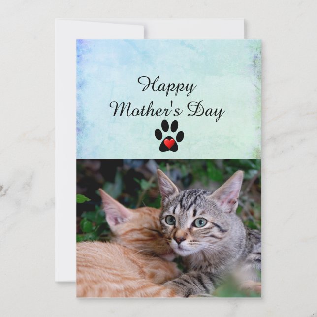 Happy Mother's Day From Your Cats Flat Card (Front)
