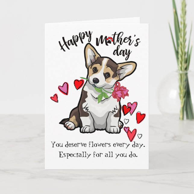 Happy Mother's Day from your Corgi Dog Card (Front)