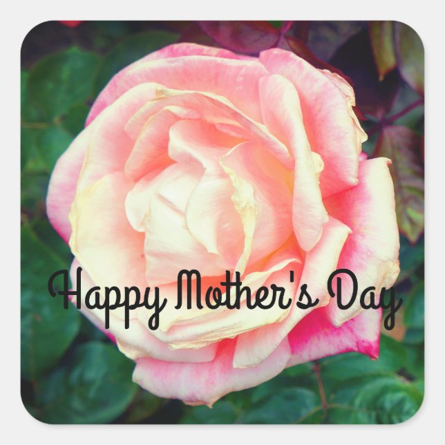 Happy Mother's Day Gemini Rose #1 Stickers (Front)