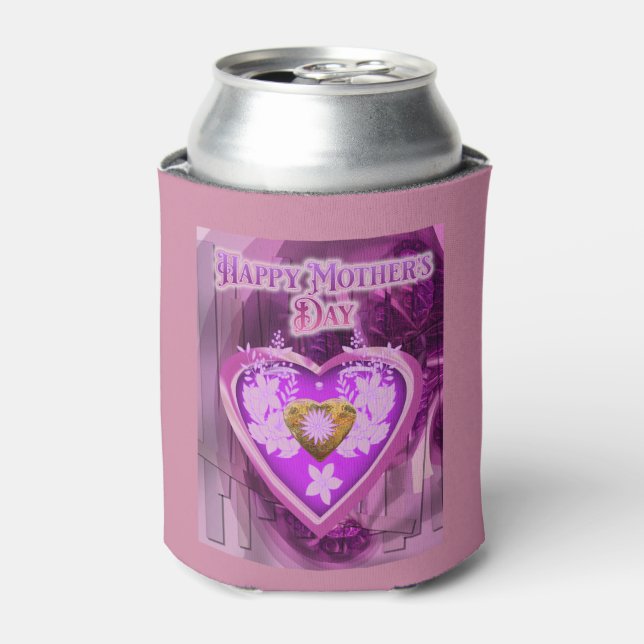 Happy Mothers Day Gift Can Cooler (Can Front)