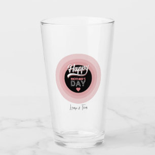 Happy mother's day glass
