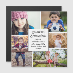 Happy Mother's Day Grandma 5 Child Family Photo