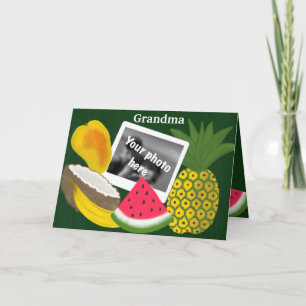 Happy Mother's Day Grandma with fruit Card