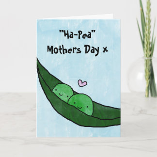 Happy Mothers Day - Hap-Pea Mothers Day Card