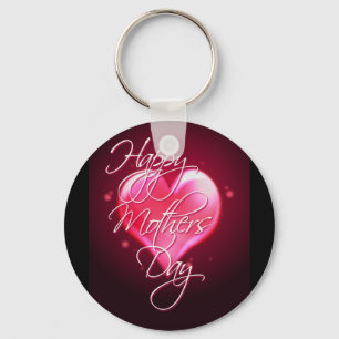 HAPPY MOTHER'S DAY HEART by SHARON SHARPE Key Ring