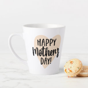Happy Mother's Day Heart Latte Mug