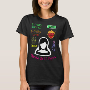 Happy Mother's Day Her Quote Lovely Thanks To All  T-Shirt