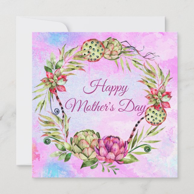 Happy Mother's Day Holiday Card (Front)